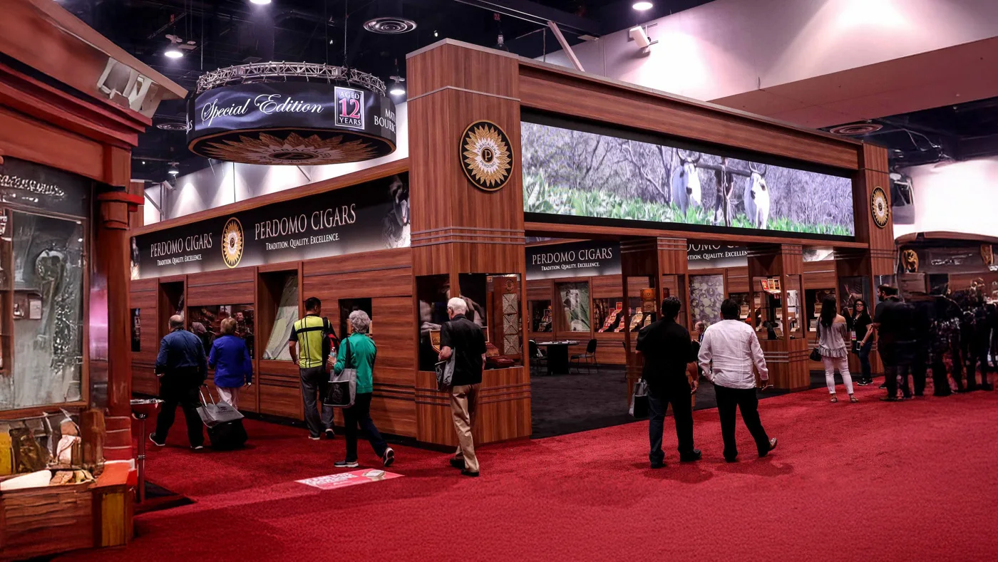 Perdomo tradeshow booth